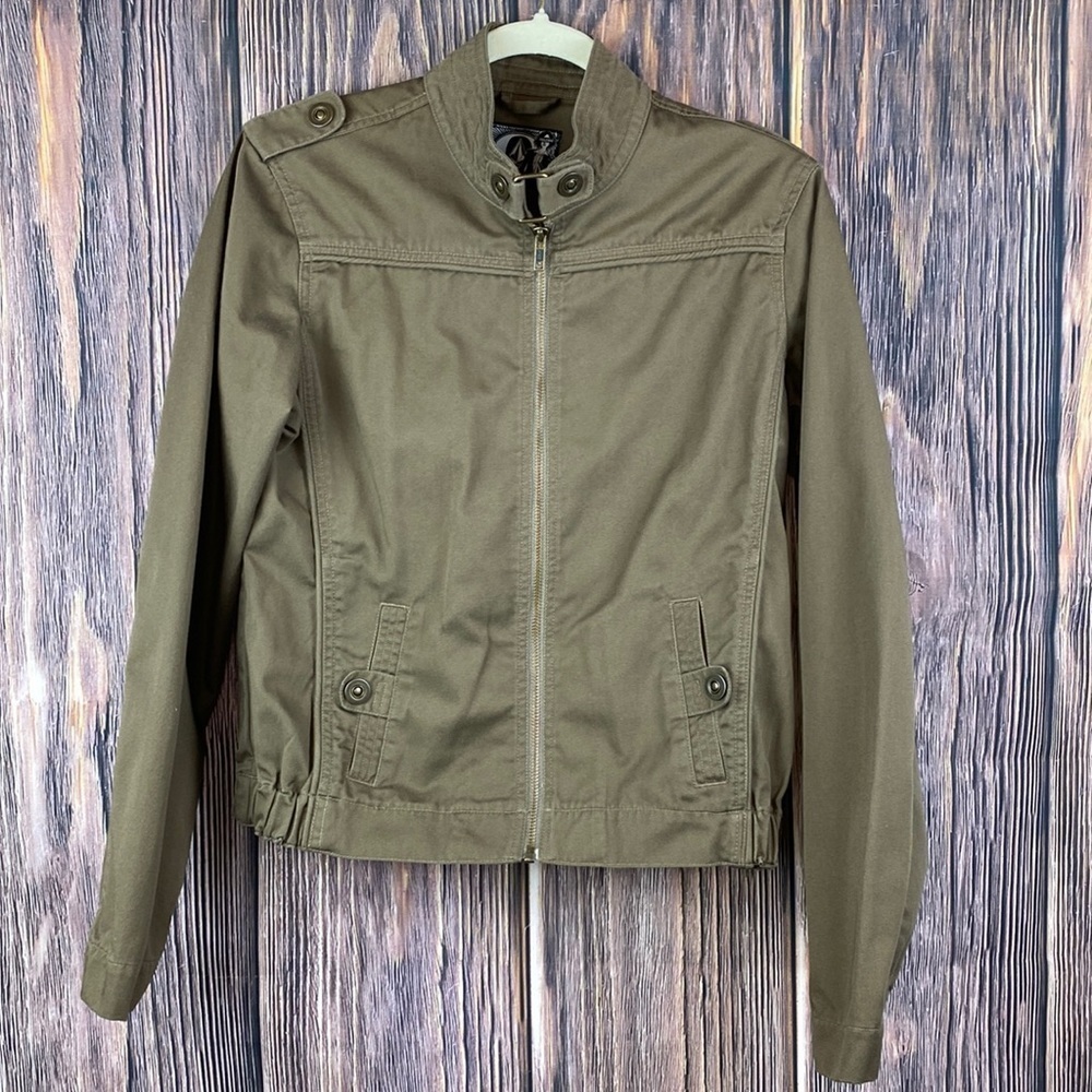 Woman’s Volcom ‘Lovin Phoebe’ Brown Jacket With Snap Details - Size Medium